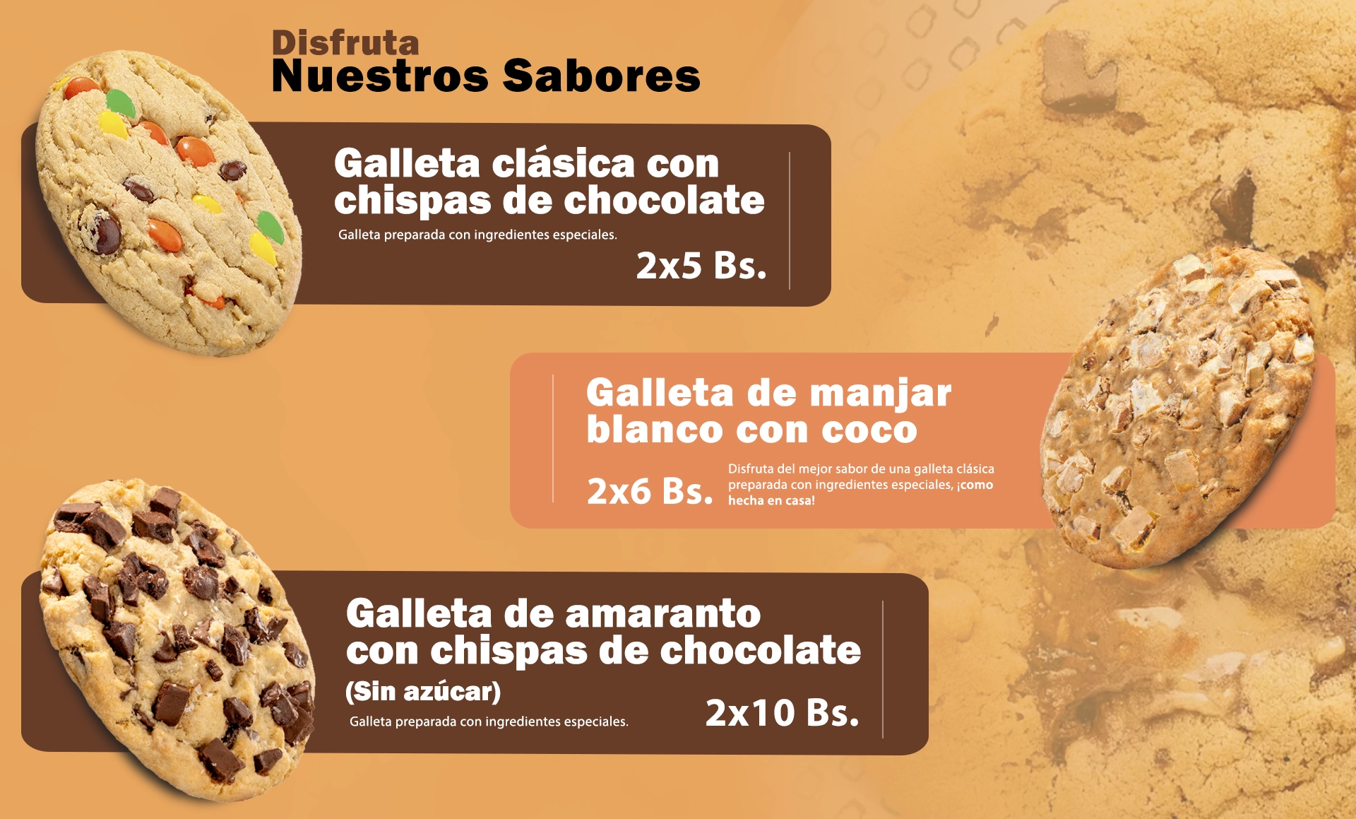 Disfruta nuestros sabores